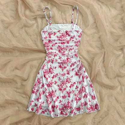 Floral Spaghetti Strap Mini Dress