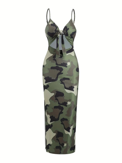 Summer Print Suspender Dress