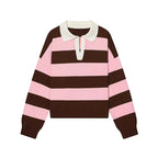 Striped Polo Sweater