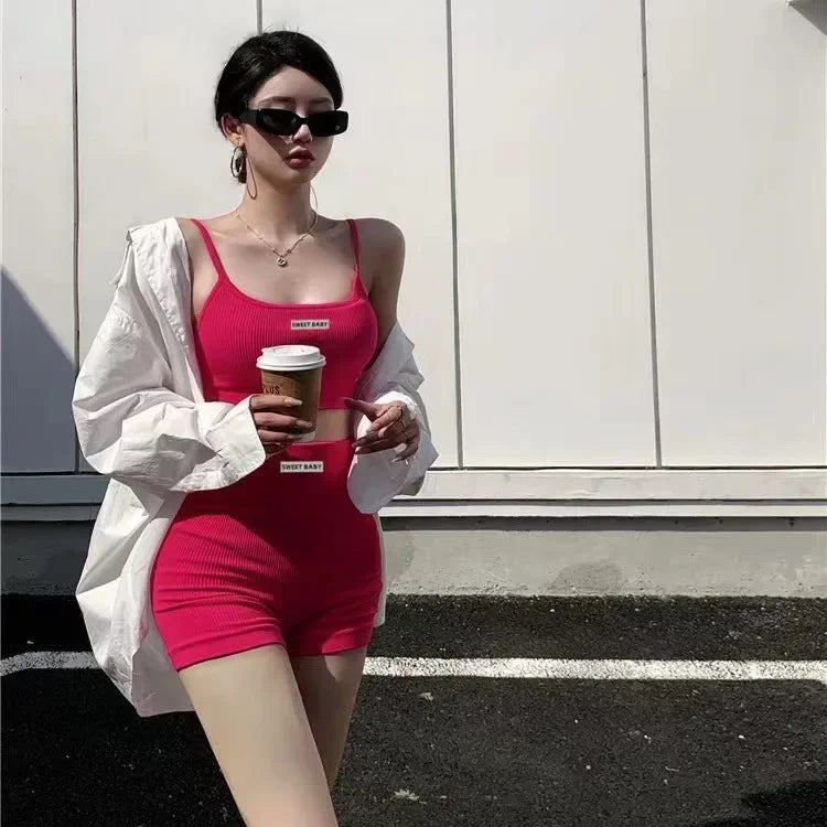 Summer Camisole Bra Suit