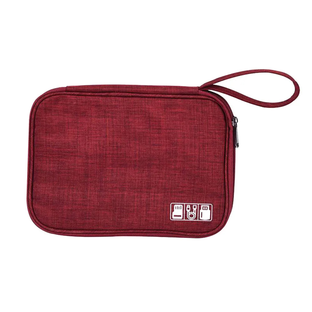 Portable Travel Cable Organizer Bag