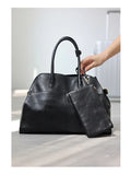 Genuine Leather Large Tote Bag
