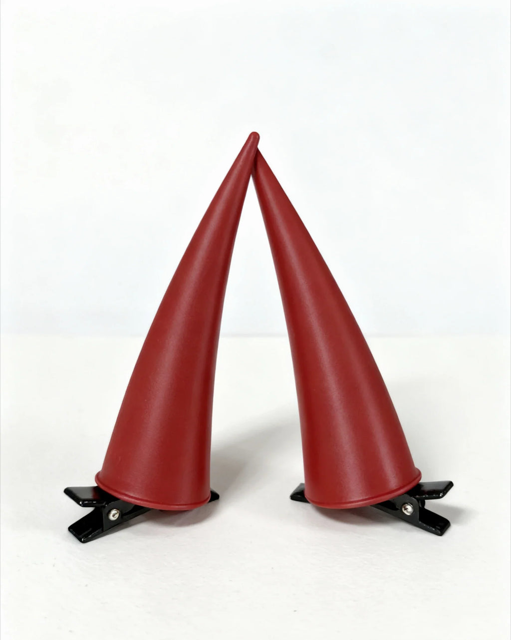 Red Devil Horn Hair Clip
