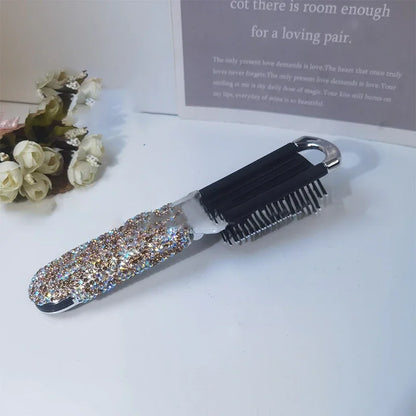 Diamond Folding Comb Mirror