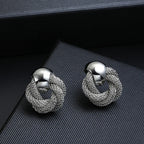 Vintage Twisted Circle Earrings