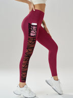 Side Mesh Patchwork Yoga Leggings