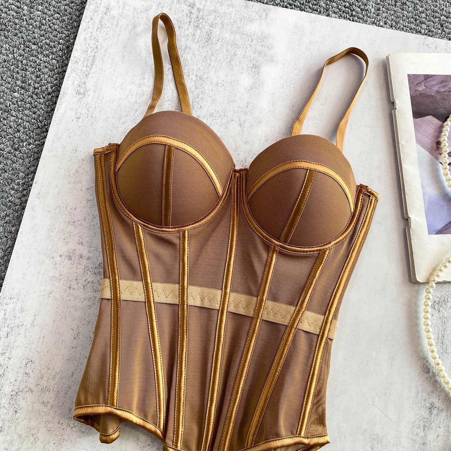 Transparent Mesh Sexy Corset