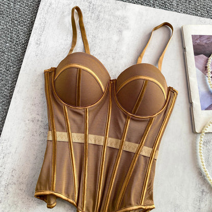 Transparent Mesh Sexy Corset