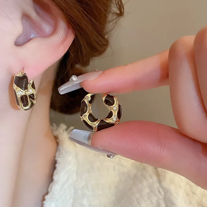 Vintage Water Drop Hoops