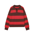Striped Polo Sweater