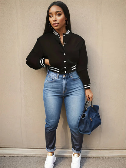 Women's Casual Baseball Jacket
