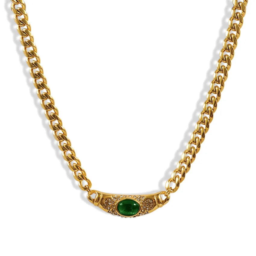 Crystal Choker Chain Necklace
