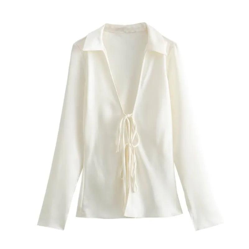 Elegant Satin Slim Shirt