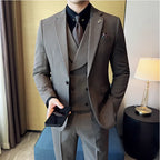 Luxury Stripe Korean Slim Tuxedo Set