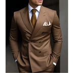 Sage Green Double-Breasted Wedding Suit