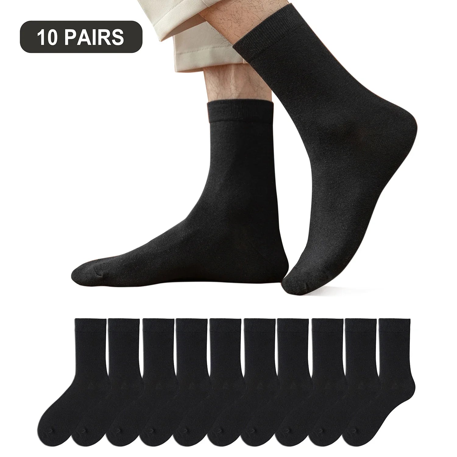 Soft Cotton Crew Socks