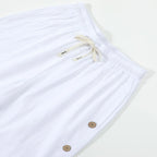 Linen Drawstring Beach Trousers