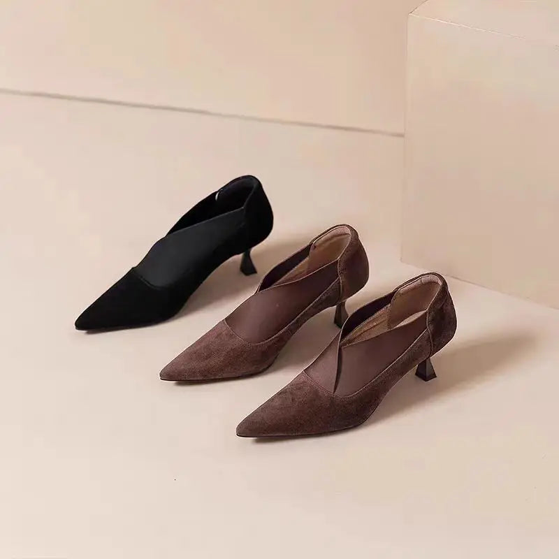 Elegant Pointed Heel Pumps