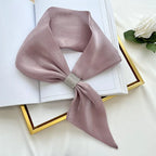 Small Silk Square Ear Scarf