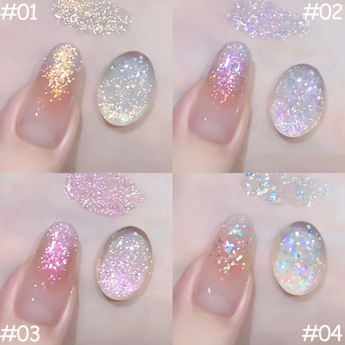 SHAKA 9-Color White Nails Star