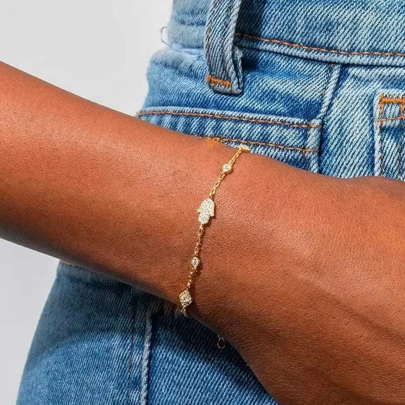 Evil Eye Charm Link Bracelet