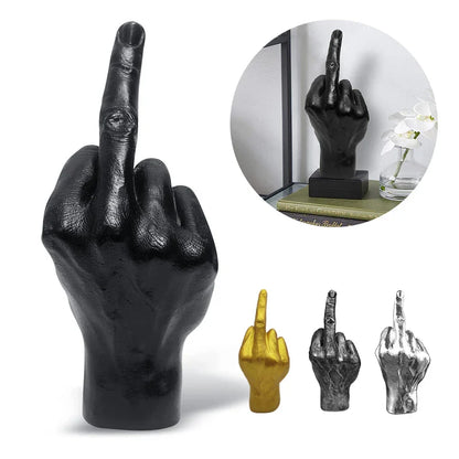 Resin Middle Finger Statue