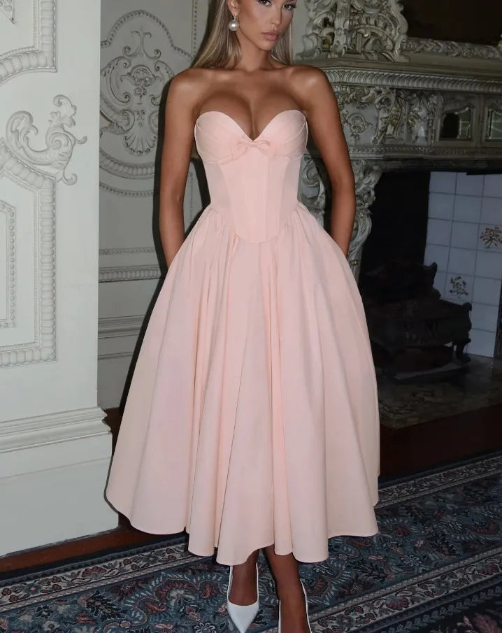 Strapless Sweetheart Corset Dress