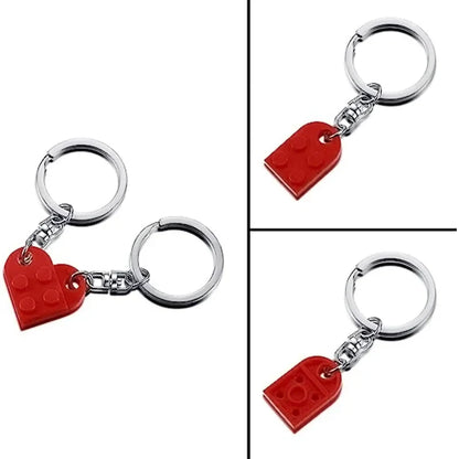 Couples Brick Keychain Set