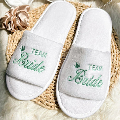 Bride Bridesmaid Wedding Slippers