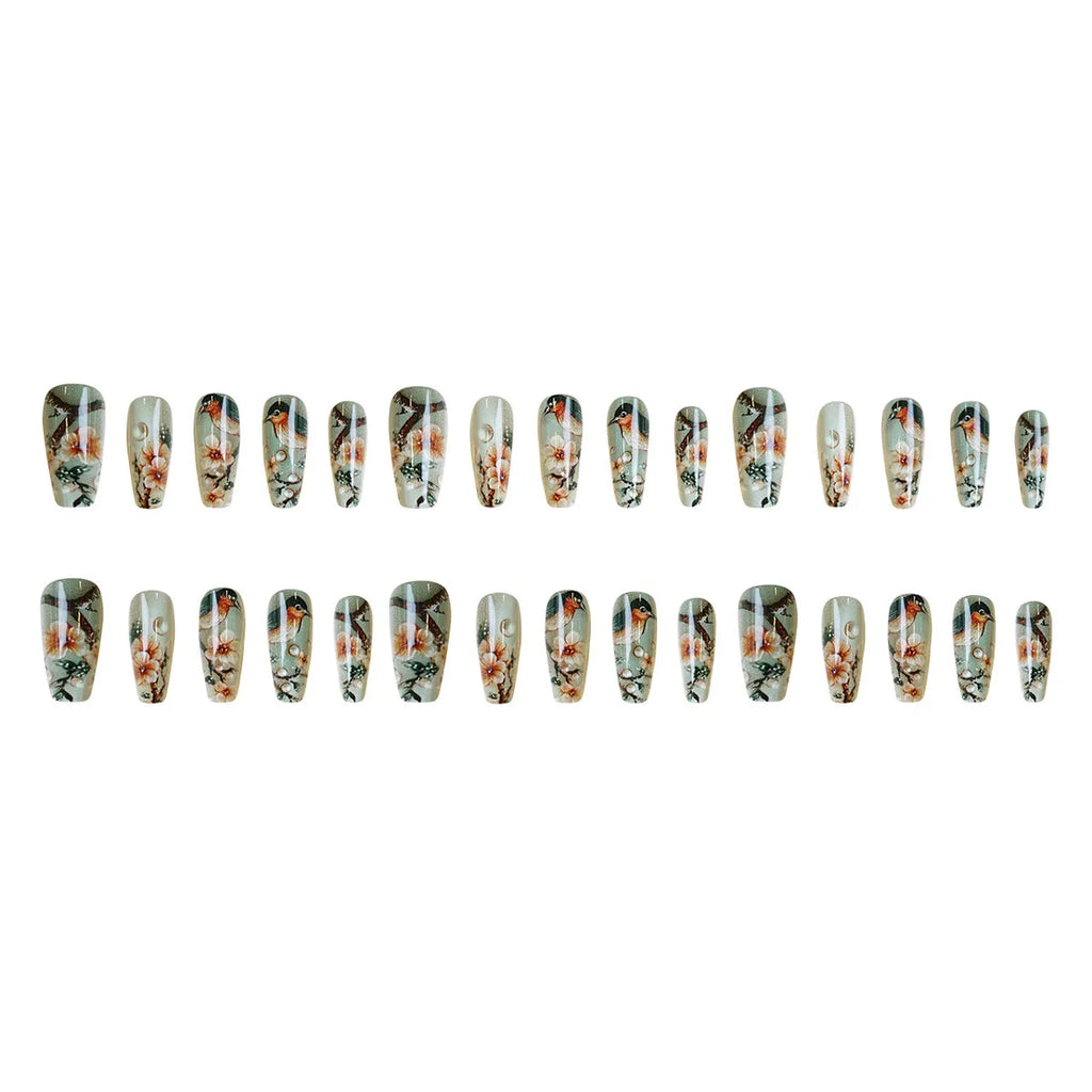 set Medium long fake nails