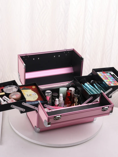 Aluminum Makeup Train Case