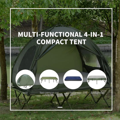 2 Person Foldable Camping Cot Tent
