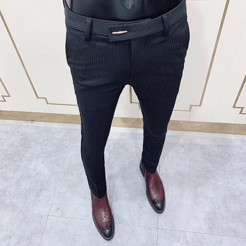 Slim Fit England-Style Suit Trousers