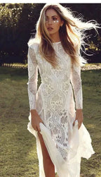 White Lace Cotton Sundress