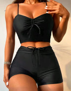 High Waist Drawstring Bikini