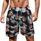 Palm Tree Print Swim Trunks