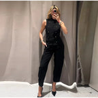 Button Vest Coat