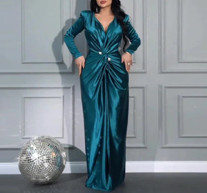 Elegant Autumn Evening Dress