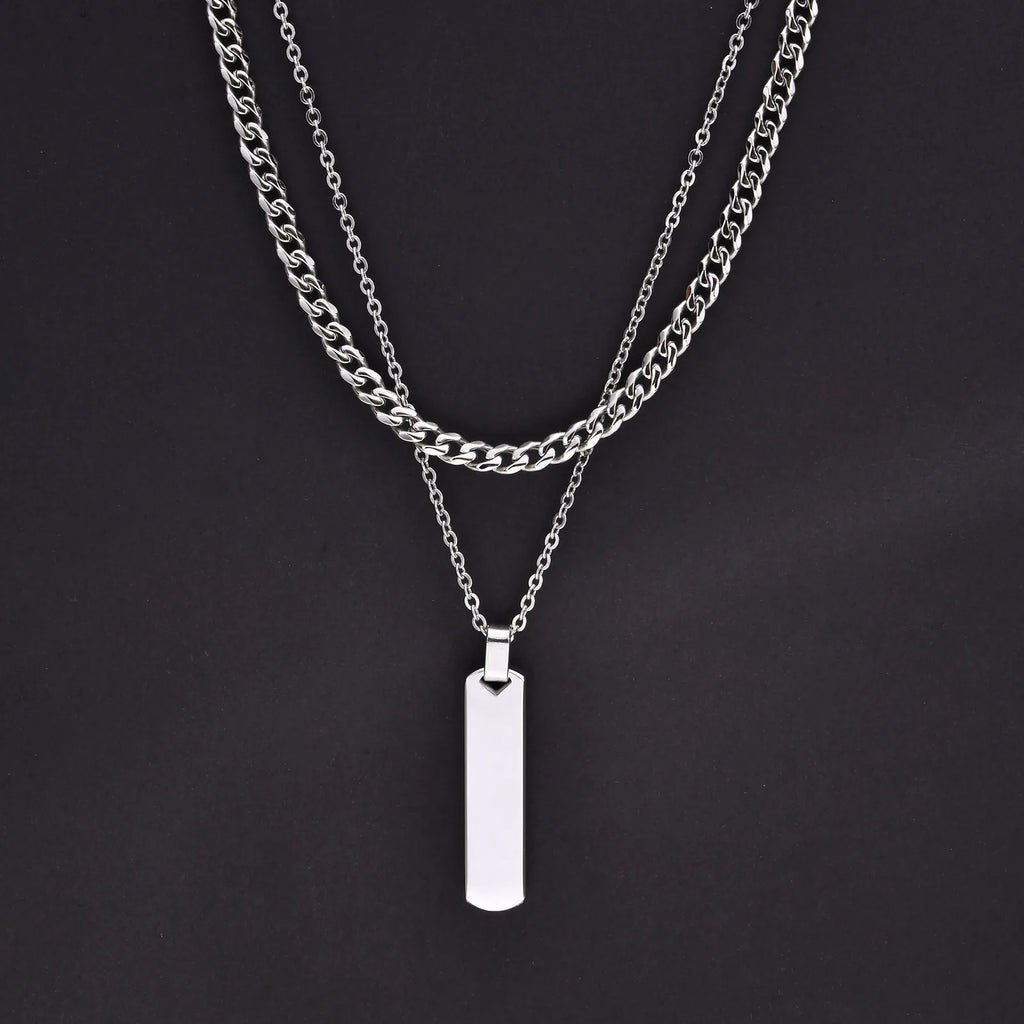 Mprainbow Vertical Layer Necklace