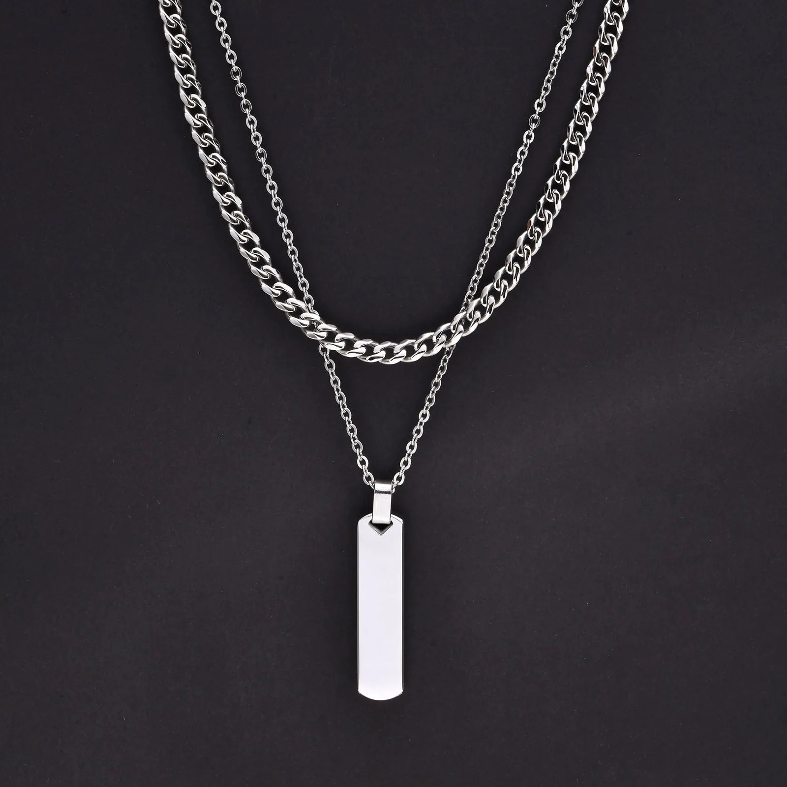 Mprainbow Vertical Layer Necklace