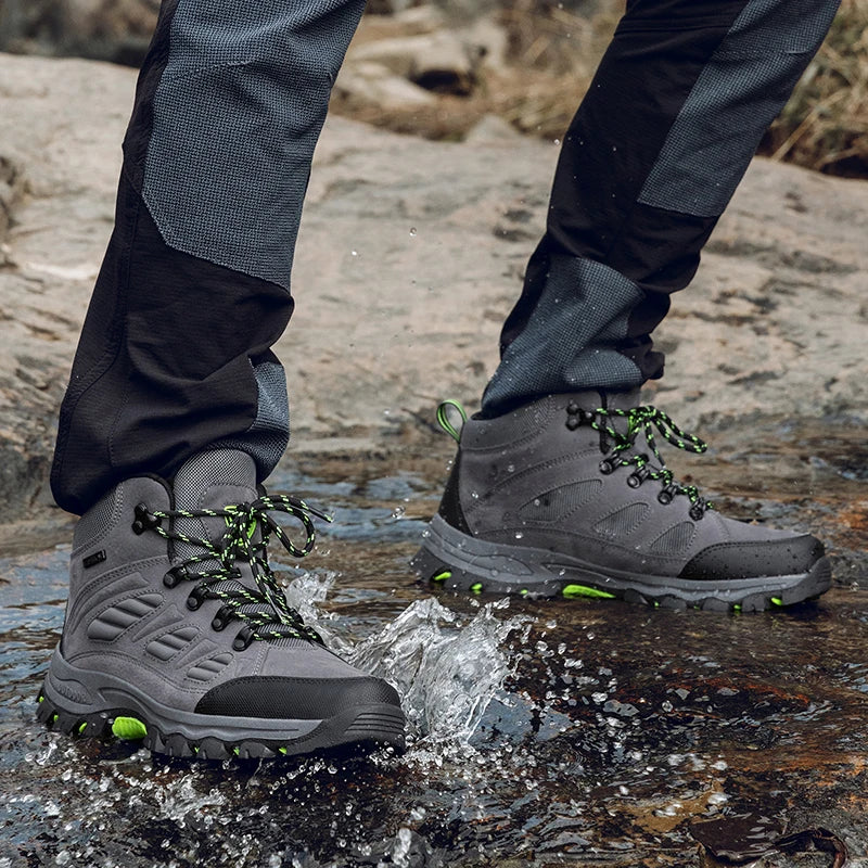 High-Top Waterproof Hiking Shoes
