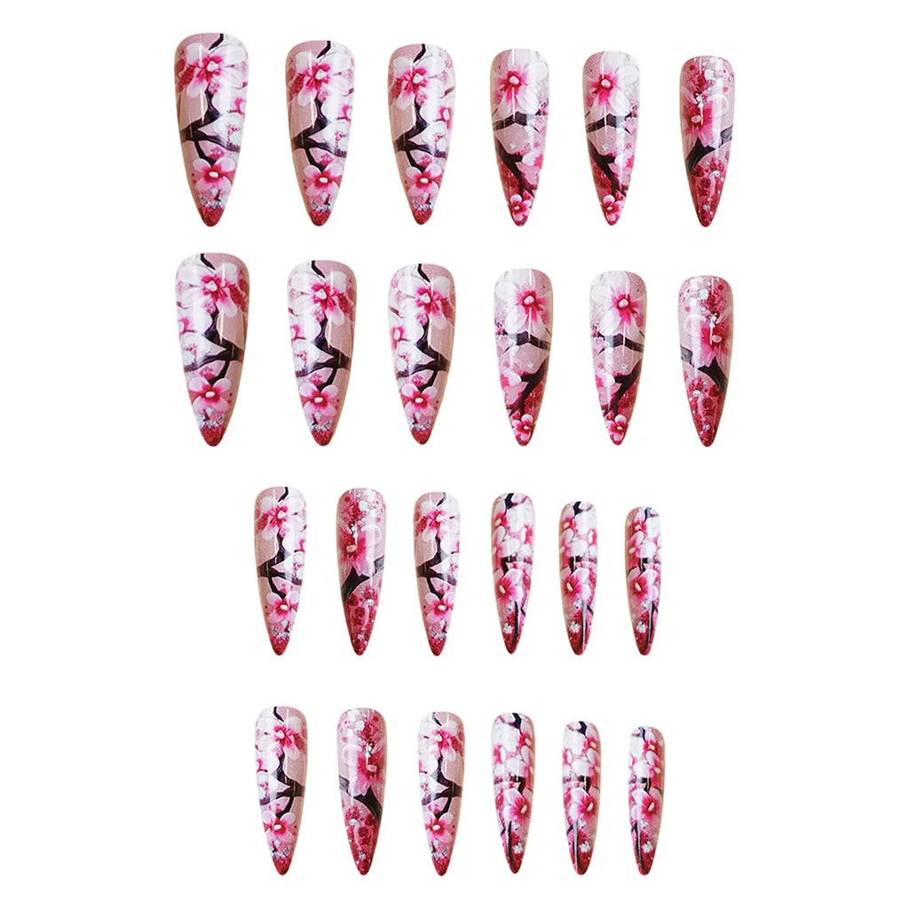 set Medium long fake nails