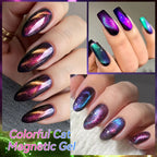LILYCUTE Colorful Cat Magnetic Nail