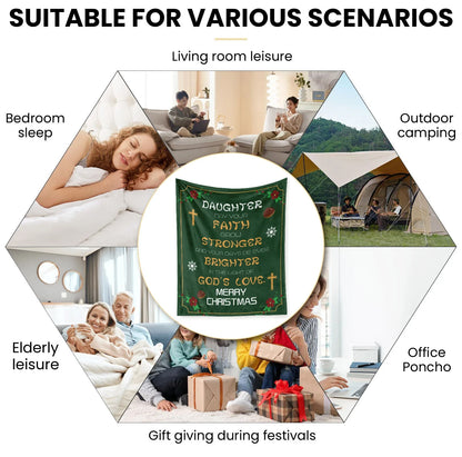 Christmas Blessing Themed Blanket