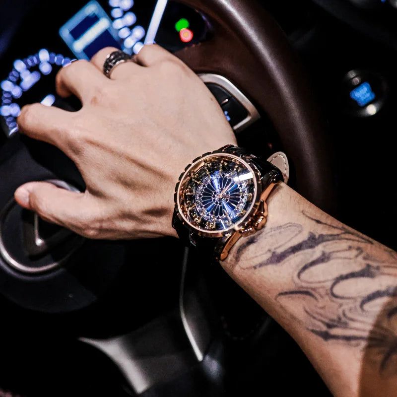 CILOA Round Table Leather Watch