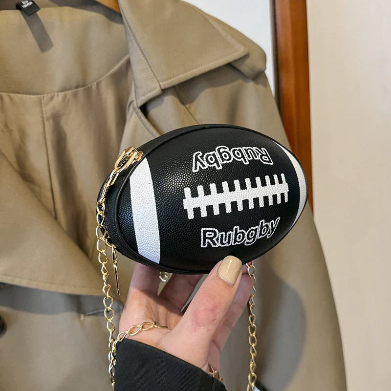 Rugby Ball-Inspired Clutch