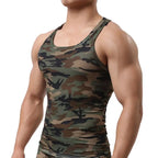 Camouflage Singlet Bodybuilding Vest