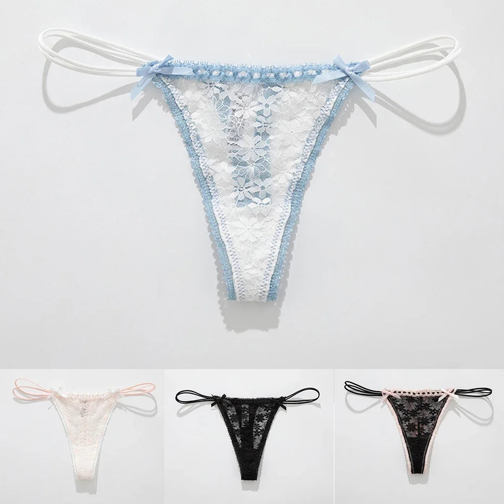 Lace Bow G-String
