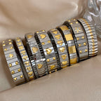 Vintage Heart Star Bangle Bracelet