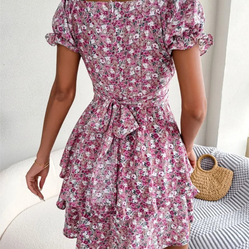 Summer Floral Swing Dress